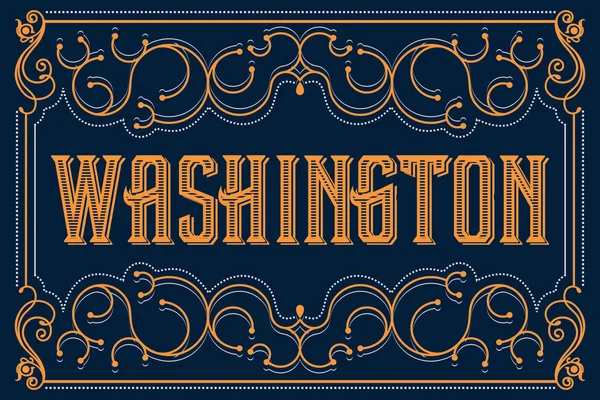 Américain l’état de washington — Image vectorielle