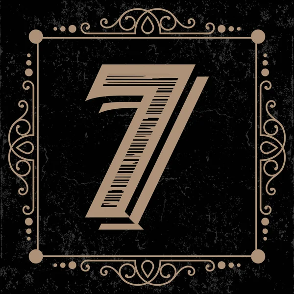 Дизайн логотипу No 7 — стоковий вектор