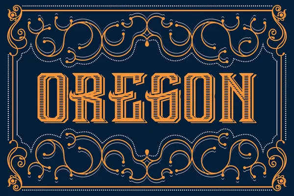 Oregon de stat american — Vector de stoc