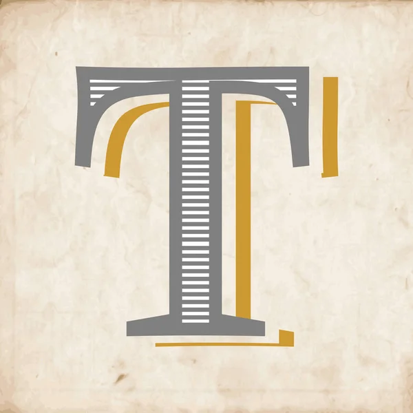 Betű T logó ikon design — Stock Vector