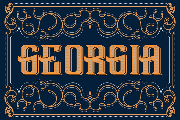 Amerikaanse staat georgia — Stockvector