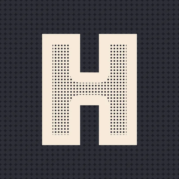 Letra H logo icono de diseño — Vector de stock