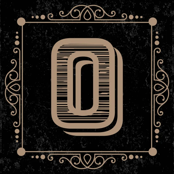 Дизайн логотипу 0 — стоковий вектор
