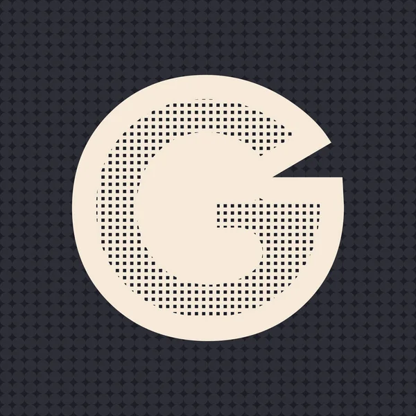 Bokstav G logotyp ikon design — Stock vektor