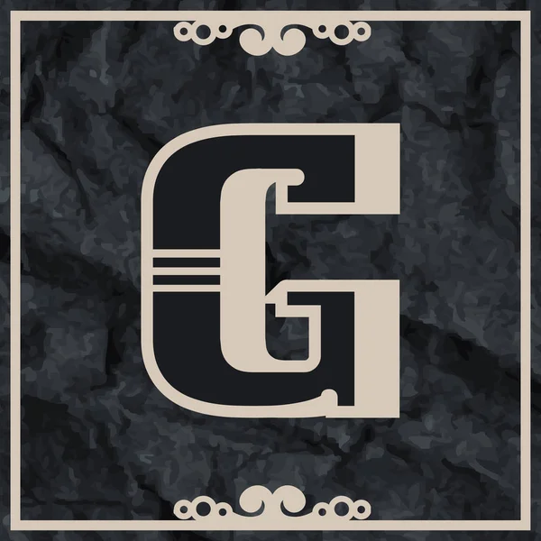 Buchstabe G Logo Icon Design — Stockvektor