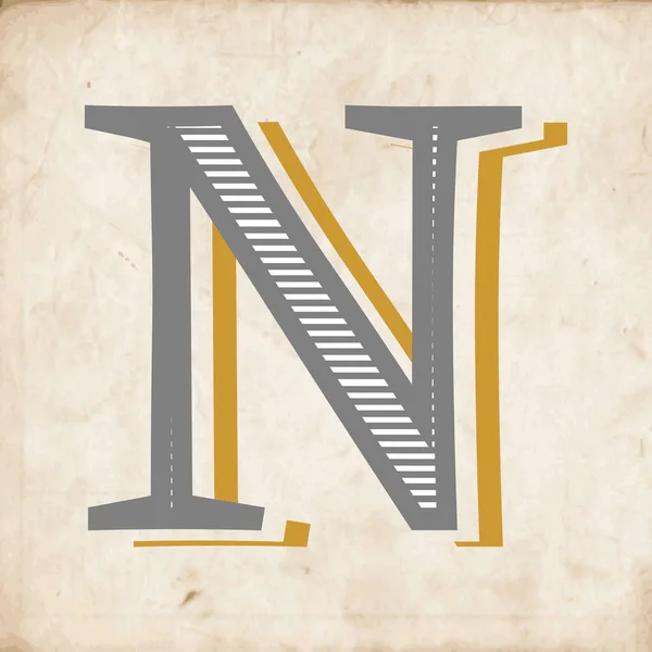 Buchstabe N Logo Symbol Design — Stockvektor