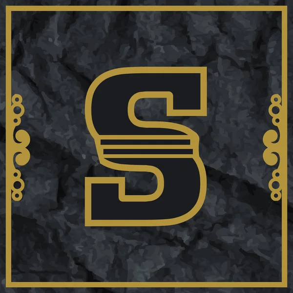 S harfi logo simgesi tasarımı