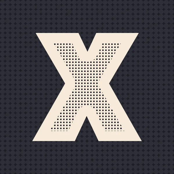 X harfi logo simgesi tasarımı