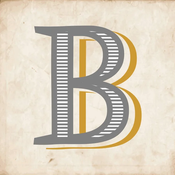 B harfi logo simgesi tasarımı