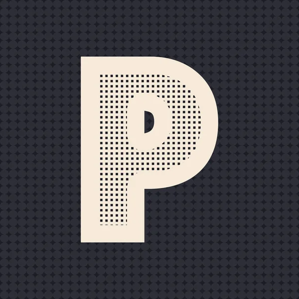 Letter p logo icon design — Stock Vector