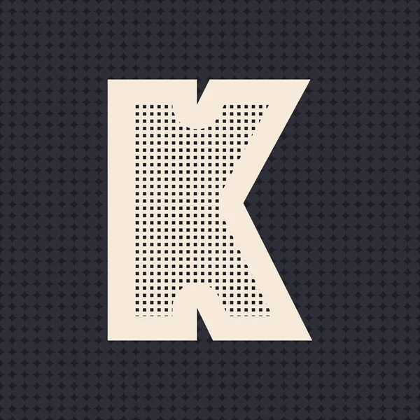 Buchstabe K Logo Symbol Design — Stockvektor