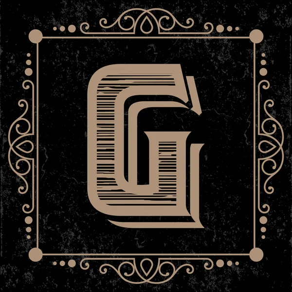Desain logo huruf G - Stok Vektor