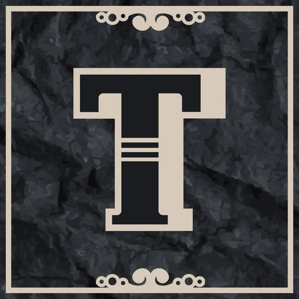 Betű T logó ikon design — Stock Vector