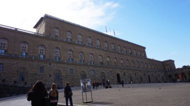 Palazzo Pitti (Pitti Sarayı), bir büyük olduğunu özellikle Rönesans Sarayı Floransa, İtalya.