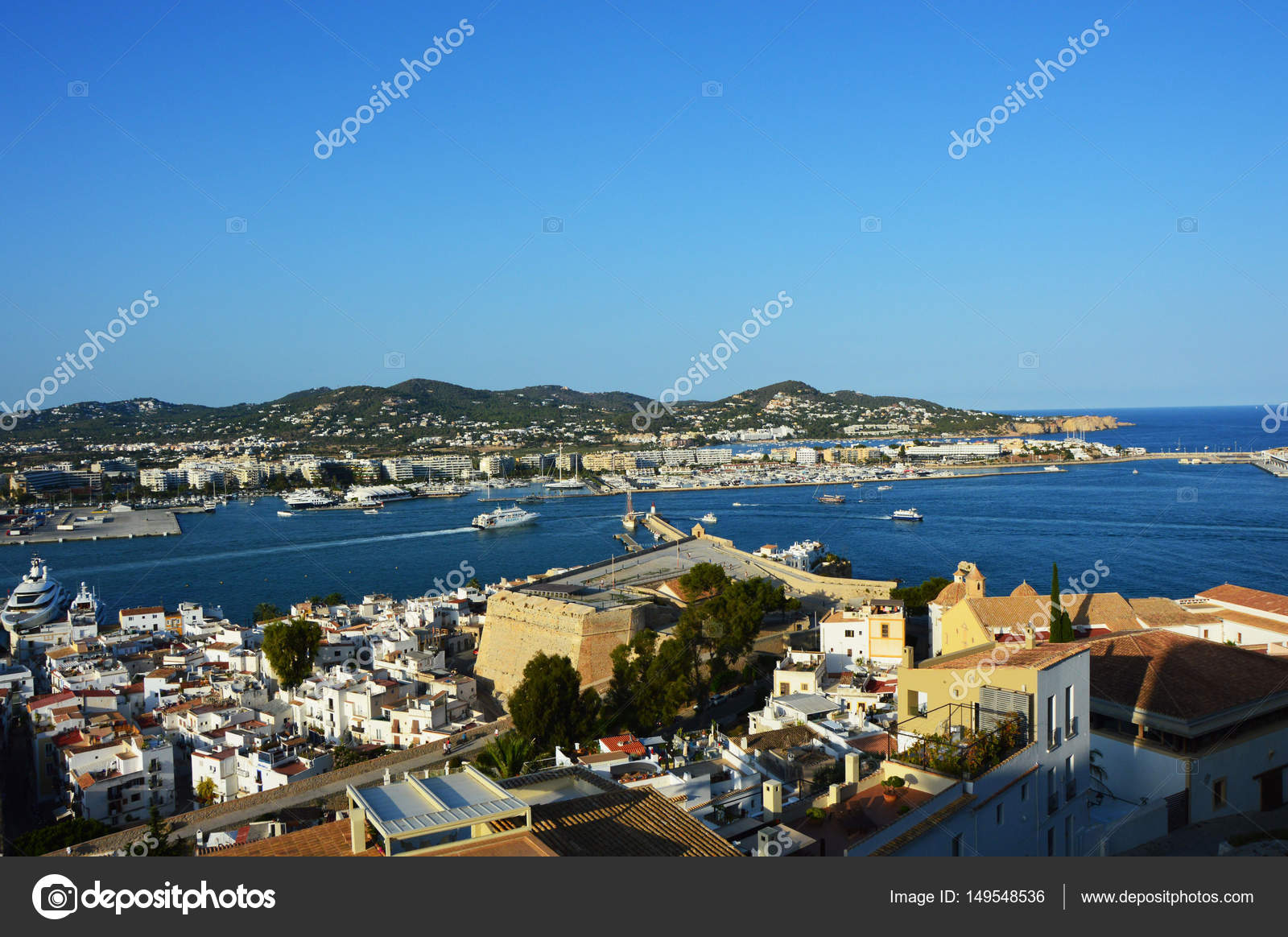 Belle Vue Sur Le Coucher De Soleil De Dalt Vila Eivissa