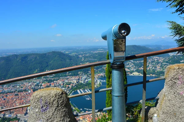 Vue Lac de Côme (Brunate), Lombardie Italie — Photo