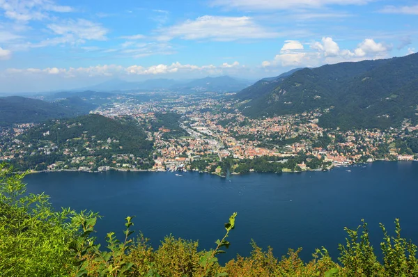 Lac de Côme panoramique, Lombardie Italie — Photo