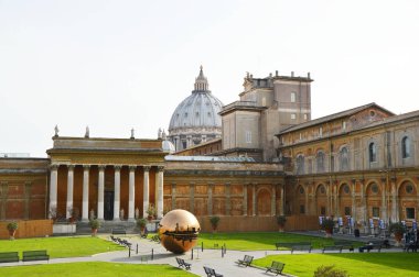 Vatican Museums courtyard clipart