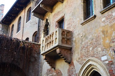 Juliet ev balkon Verona, Venedik tarzı, İtalya