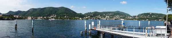 Panorama incredibile nella città di Como sul Lago di Como — Foto Stock