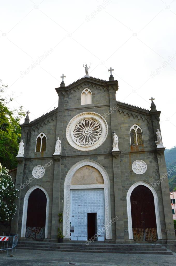 San Giovanni Battista church, Riomaggiore, Cinque Terre, Italy