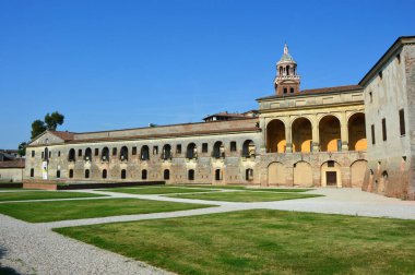 Bölümü Ortaçağ St George Kalesi Mantua (Mantova), İtalya