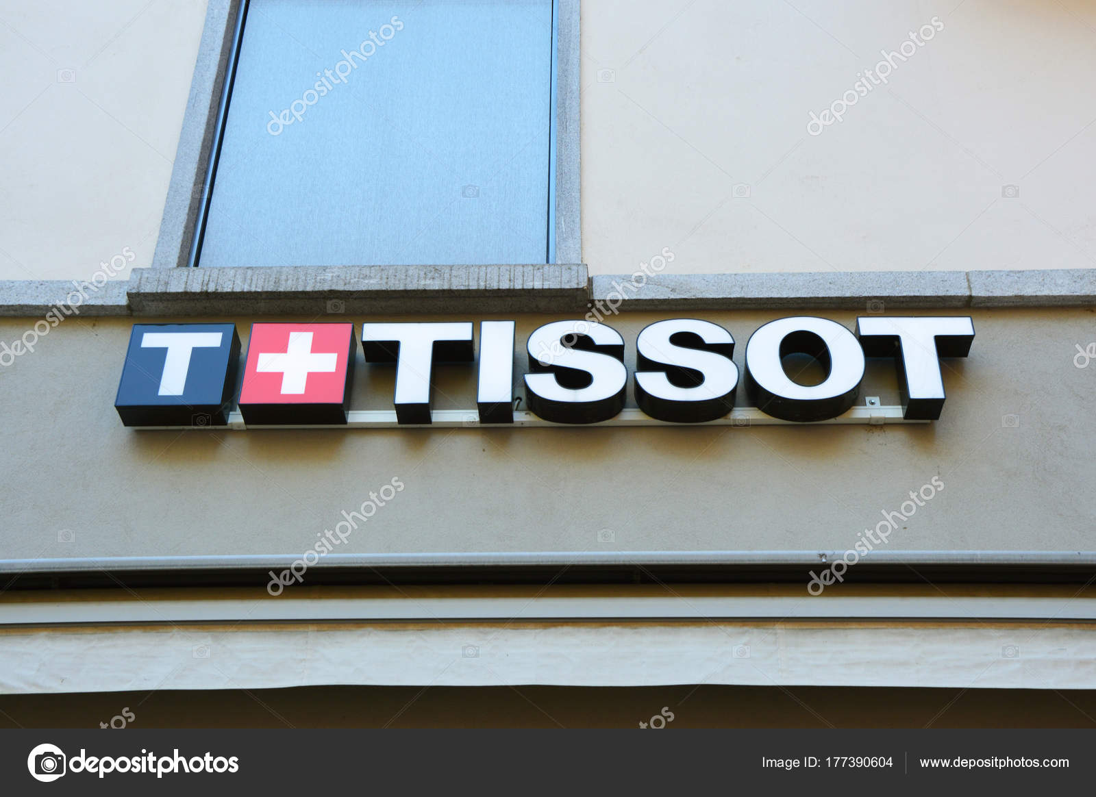 Lugano Switzerland November 2017 Tissot Logo Tissot Luxury Swiss