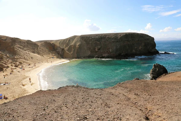 Amazing Playa Papagayo beach in Lanzarote, Canary Islands — Stock Photo, Image