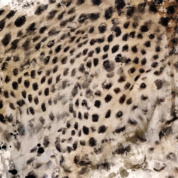 Leopard Fur Watercolor — Stock Photo, Image