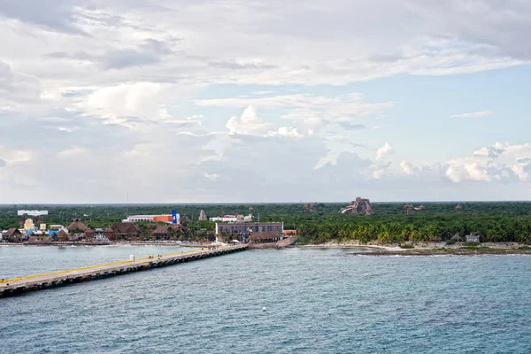 Linha costeira da Costa Maya — Fotografia de Stock