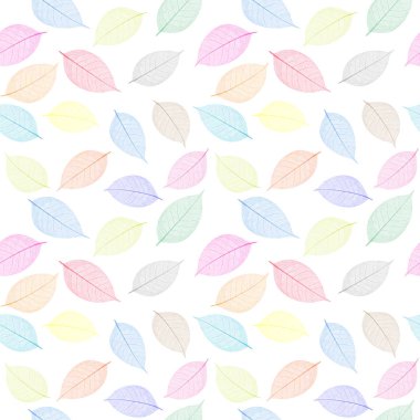 iskelet yaprakları ile Seamless Modeli.