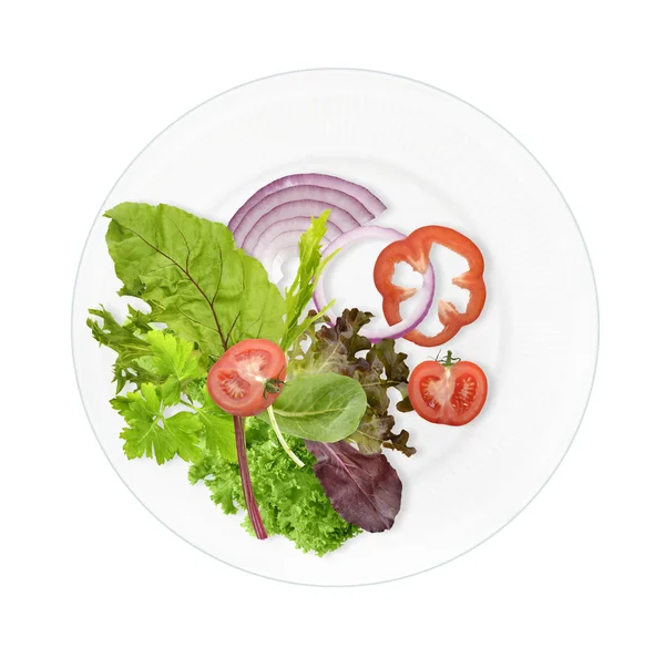 Zdravé jídlo talíř — Stock fotografie