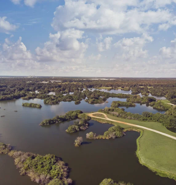 Aerial view of Florida wetlands — Stock Photo, Image
