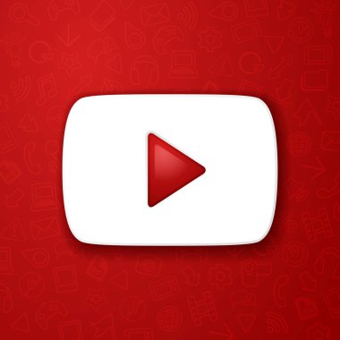 vektör çizim simgesini Oynat düğmesini, video akışı 