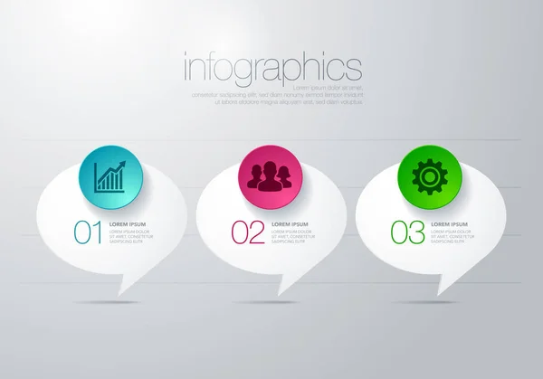 Moderno diagramma infografico vettoriale con barra — Vettoriale Stock