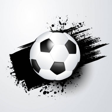Futbol Dünya ya da top ve arka planda siyah sıçrama ile Avrupa Şampiyonası.
