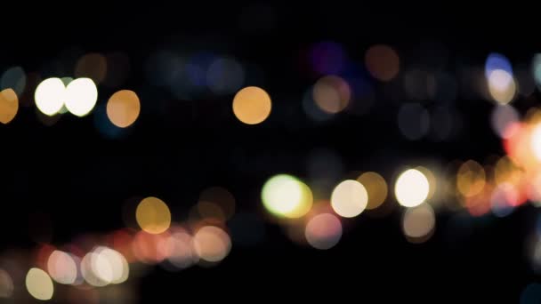 Bokeh fundo abstrato com brilhos brilhantes pode usar com festa de ano novo do festival e evento, imagens de alta qualidade — Vídeo de Stock