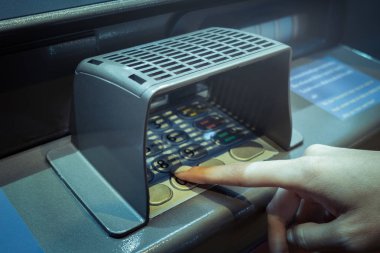 parmak noktası bankamatik sayısal tuş takımı keypad koruma için bekçi ile ve 
