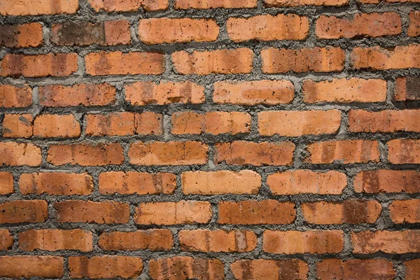 Parede de tijolo textura vermelha, estrutura detalhada de tijolo em p natural — Fotografia de Stock