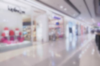 Alışveriş merkezinin soyut arkaplanı, odak derinliği