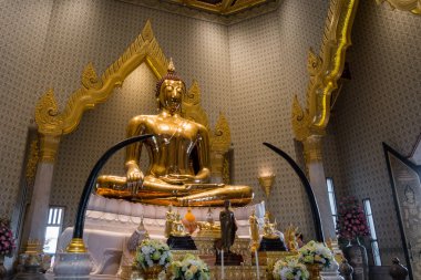Bangkok - 24 Mayıs: Altın Buddha Tapınağı adları Wat Traimitr, ve