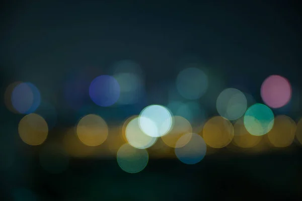 Abstract defocused bokeh area at night light sky background — Stock Photo, Image
