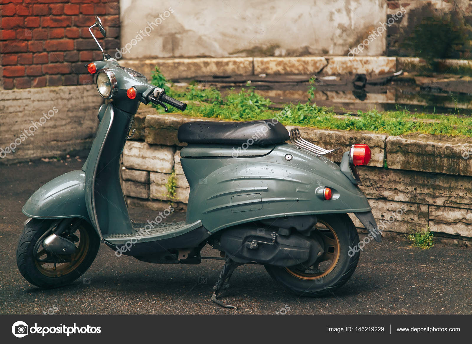 retro moped