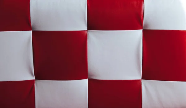 Texture of dermantine red and white — Stock Photo, Image