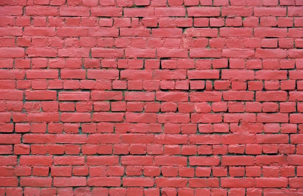Kırmızı tuğla duvarın dokusu — Stok fotoğraf
