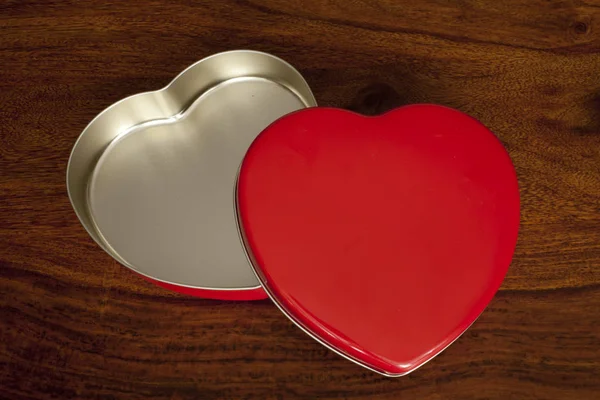 Heart shaped empty box — Stock Photo, Image