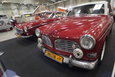 Varşova, Polonya, Mayıs 13: Oldtimer araba Varşova otomatik 13 Mayıs 2017 adil Nostalji, Varşova, Polonya.