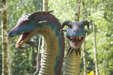 Mosciska, Polonya - 8 Ağustos: Dragon modeli Eğlence bölümü 