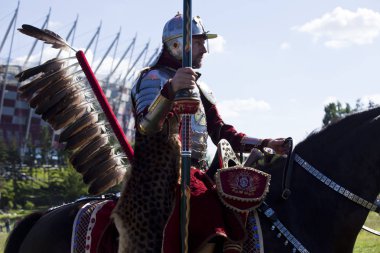 Kanatlı Hussars - askeri piknik üzerinde savaş inscenisation