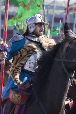 Kanatlı Hussars - askeri piknik üzerinde savaş inscenisation